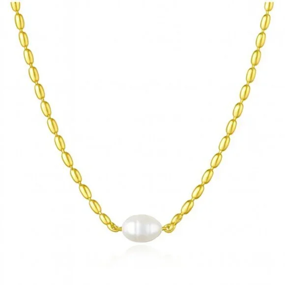 “Joanna” 18k Waterproof Pearl Necklace